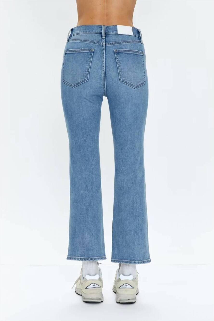 NEW PISTOLA lennon high rise crop boot london vintage jeans in blue